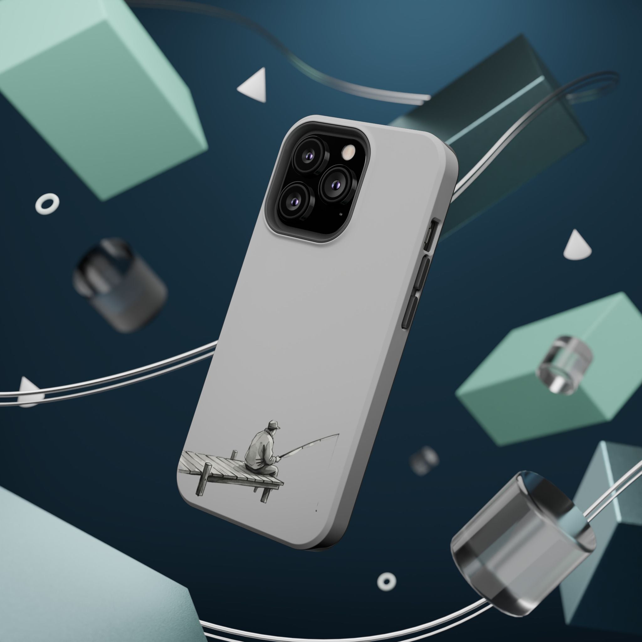 Phone Case | Fishing Dock Minimalist Magnetic Impact-Resistant Case