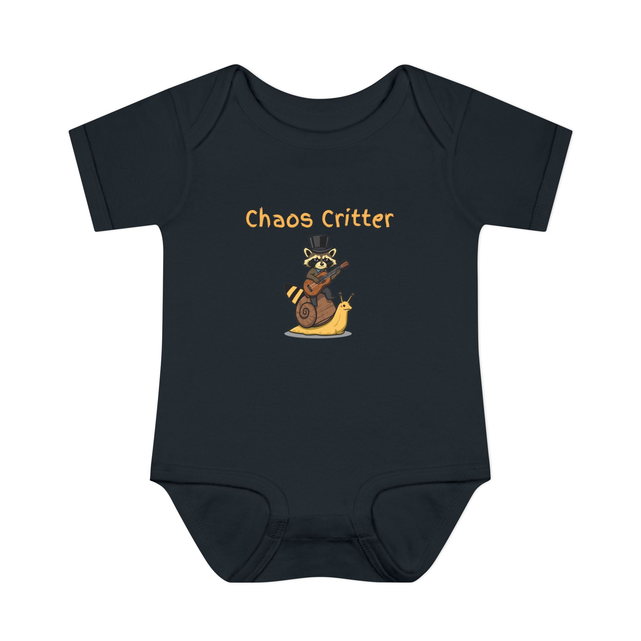 Baby Bodysuit | 'Chaos Critter' Playful Racoon Baby Onesie
