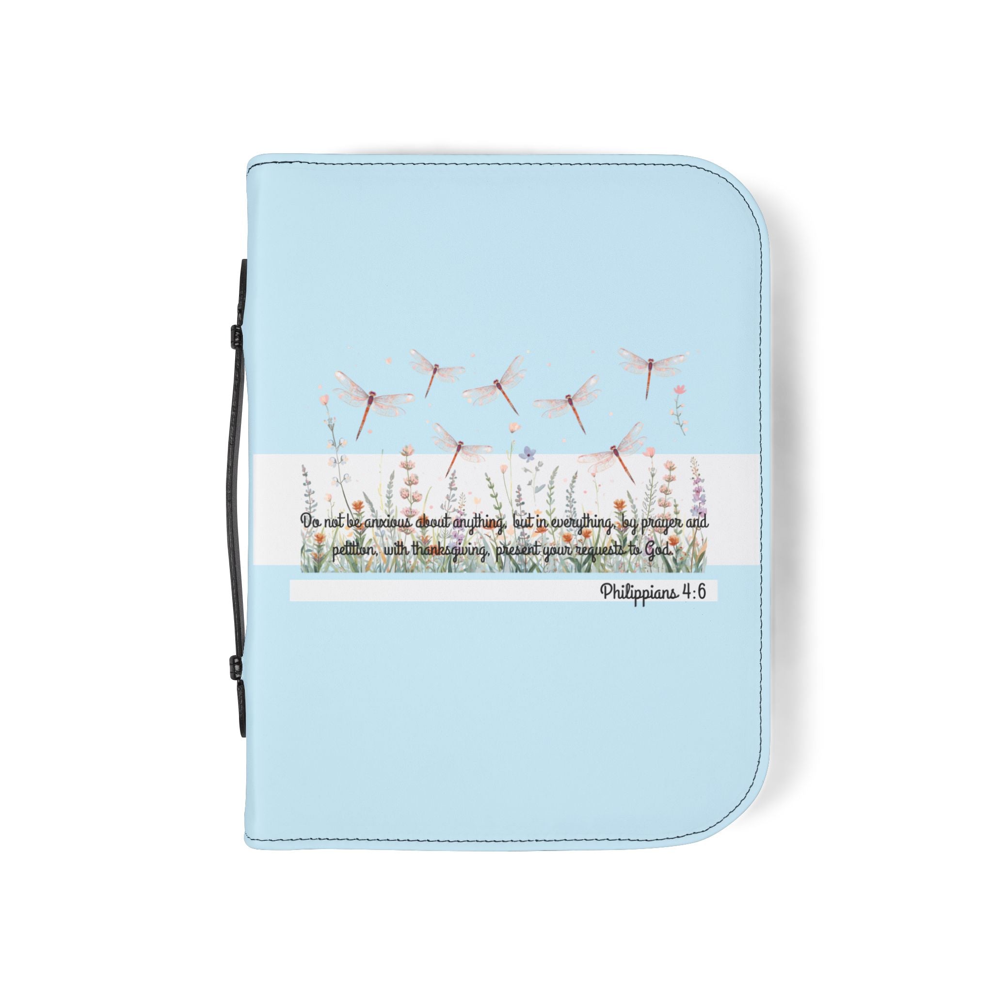Bible Cover | Philippians 4:6 Soft Blue