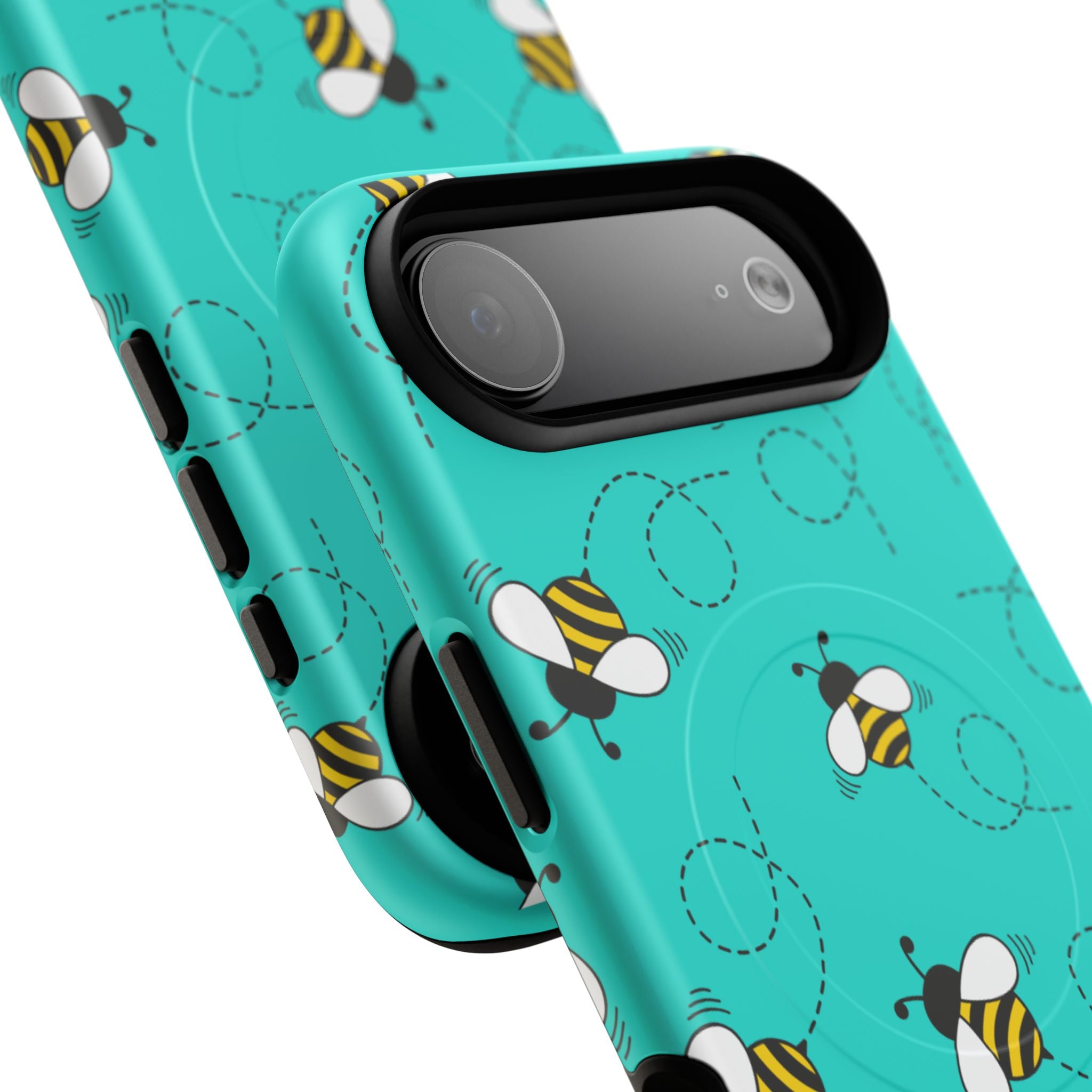 Phone Case | Cute Turquoise Bumblebee Tough Magnetic Phone Case