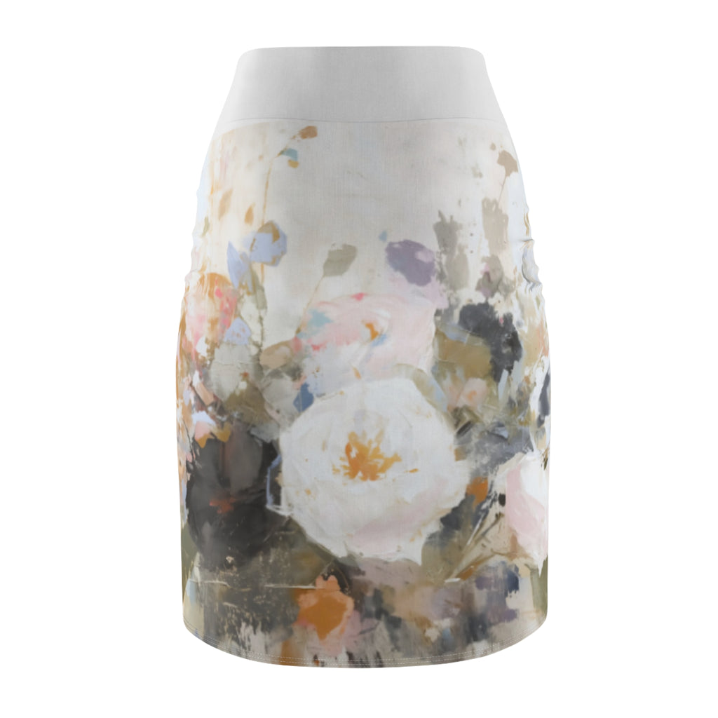 Women's Pencil Skirt | Soft Pastel Garden Skirt