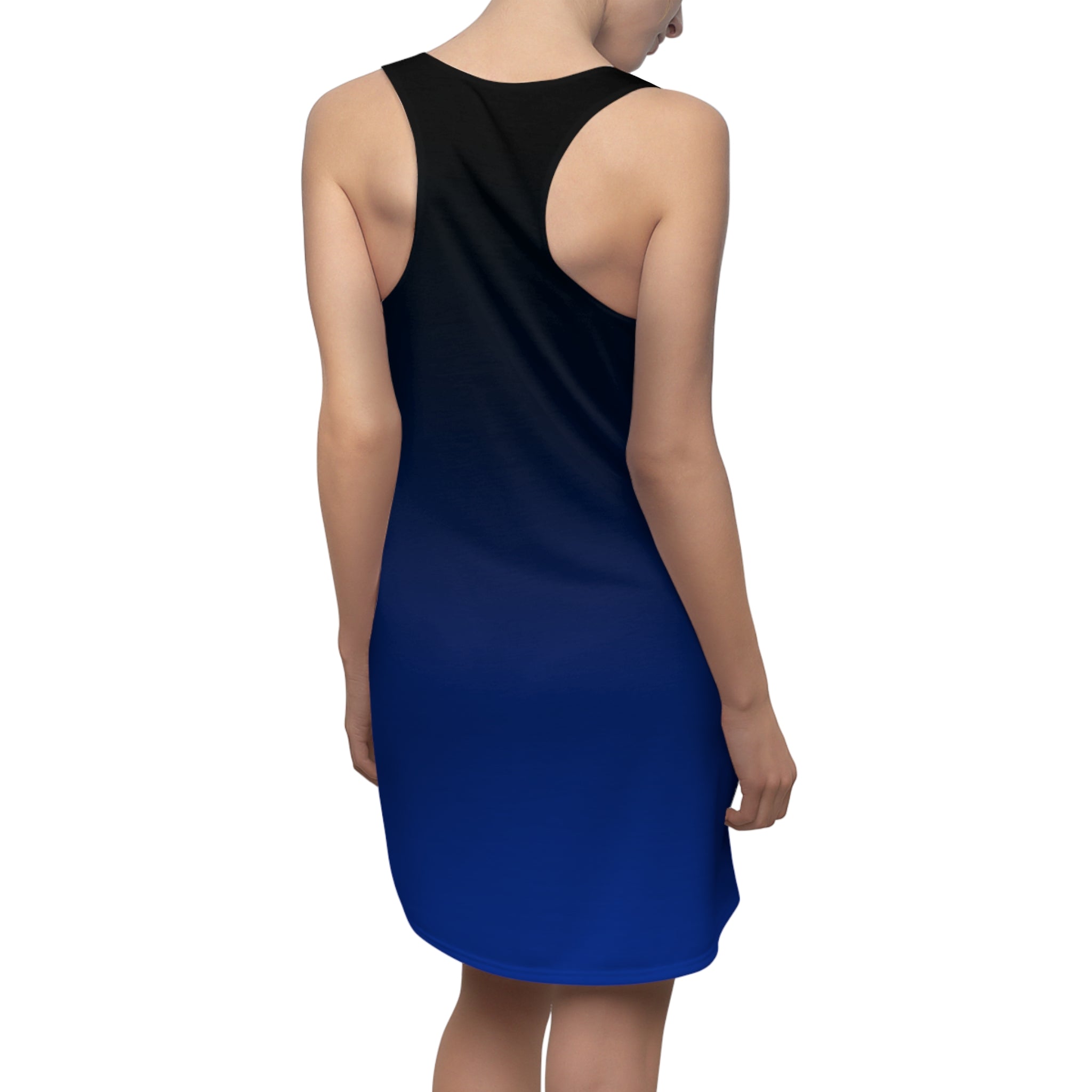 Women's Racerback Dress | Blue Ombre Tank Dress
