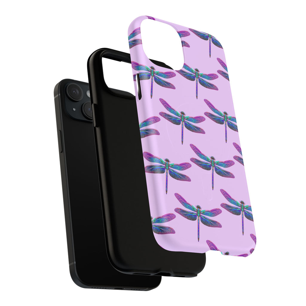 Phone Case | Blue Purple Dragonfly Tough Magnetic Case