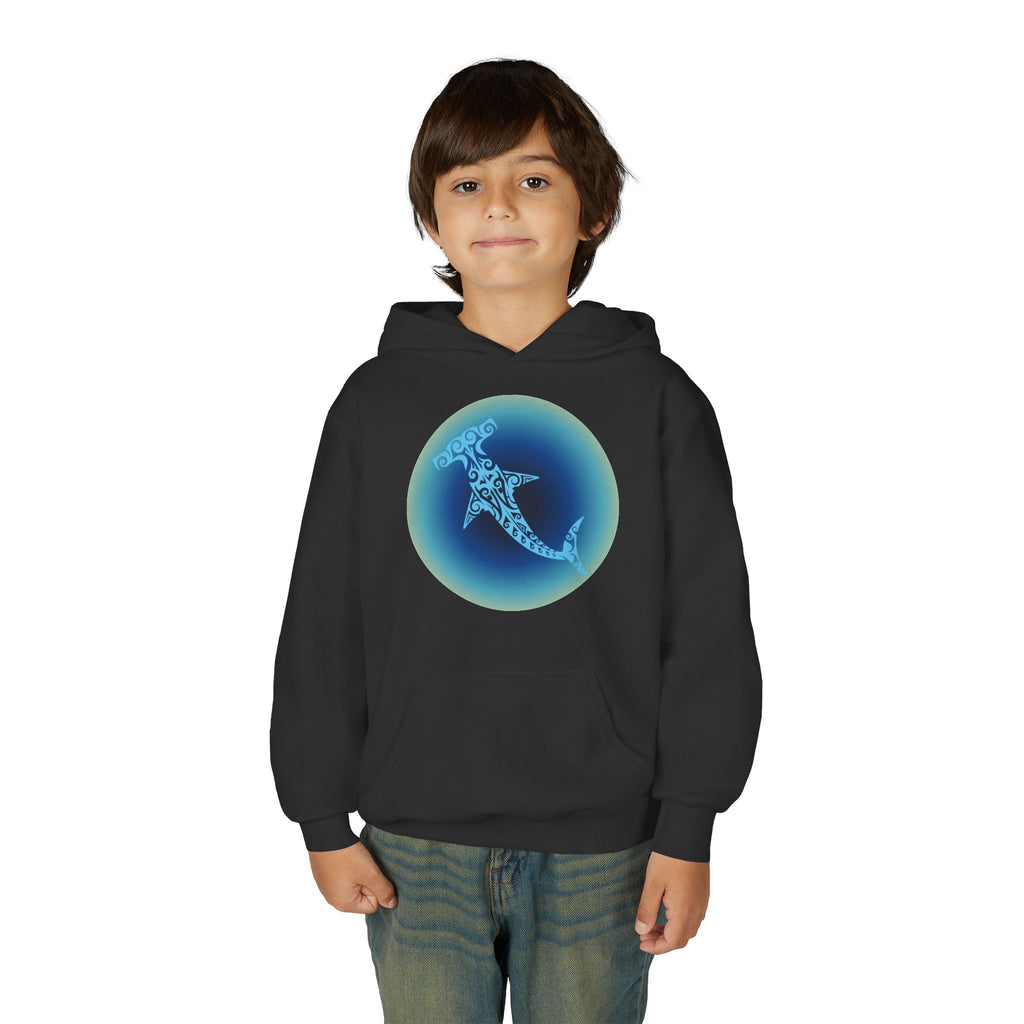 Tribal Hammerhead Youth Hoodie