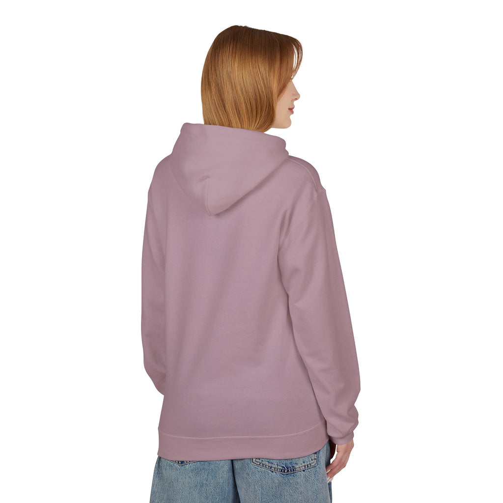 'Mom Life Hustle' Retro Hoodie | Delicate Line Illustration of a Mother & Baby