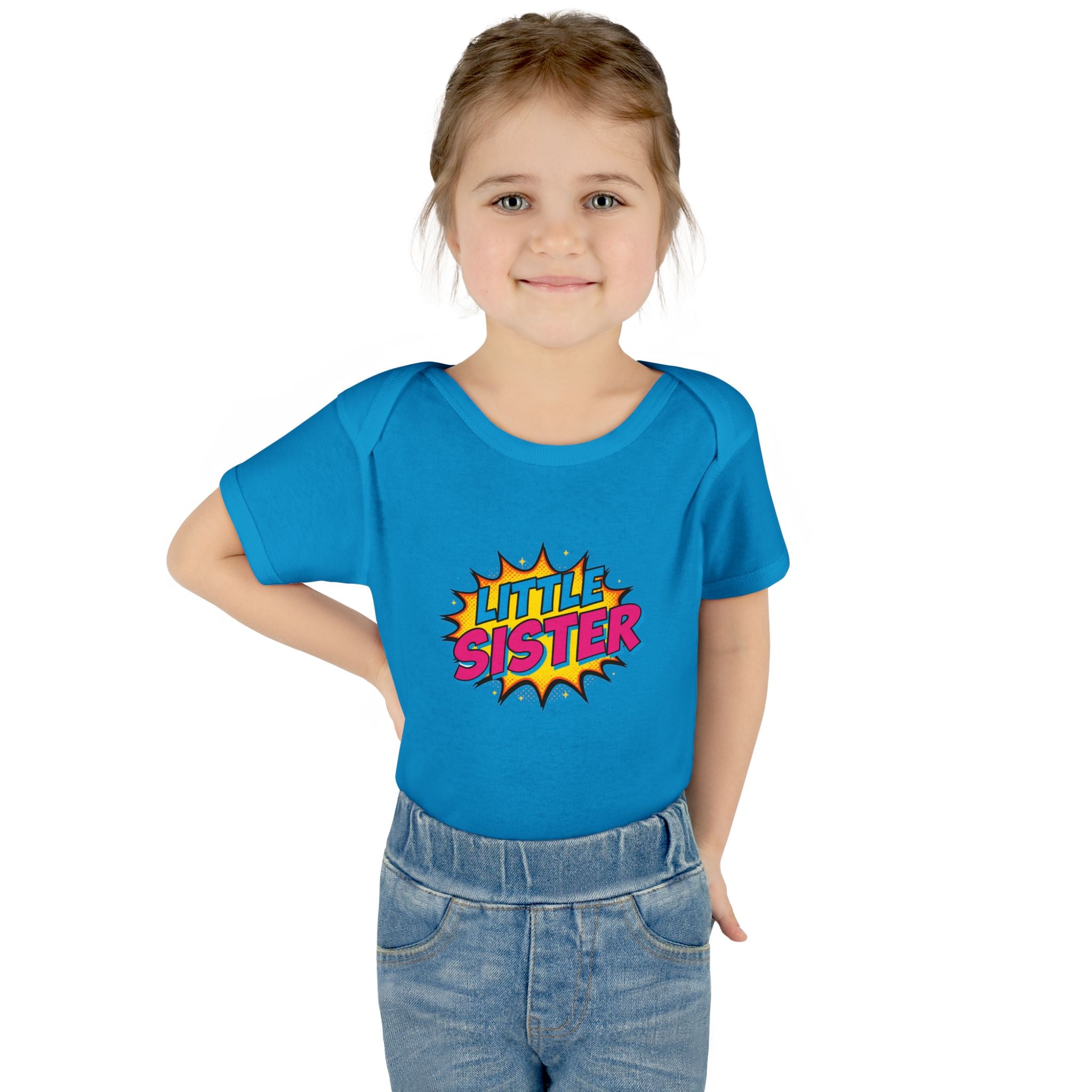 Baby Bodysuit | 'Little Sister' Comic Pop Art Infant Onesie