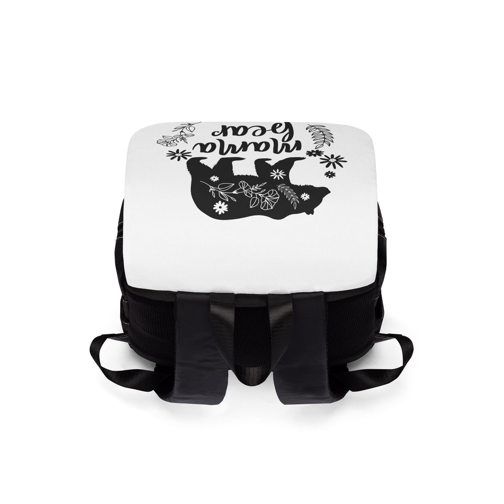 Backpack | Floral 'Mama Bear' Illustration Shoulder Backpack