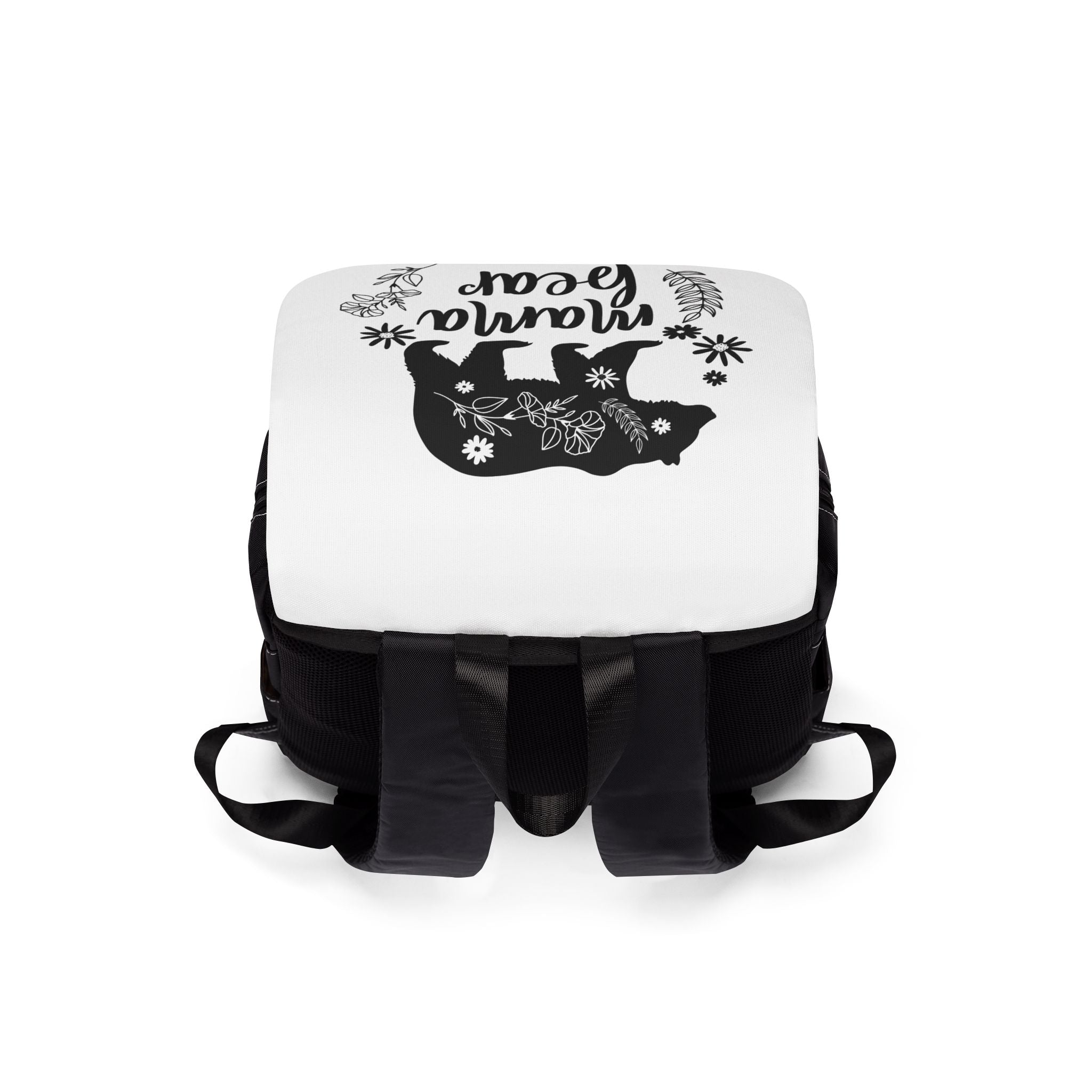 Backpack | Floral 'Mama Bear' Illustration Shoulder Backpack