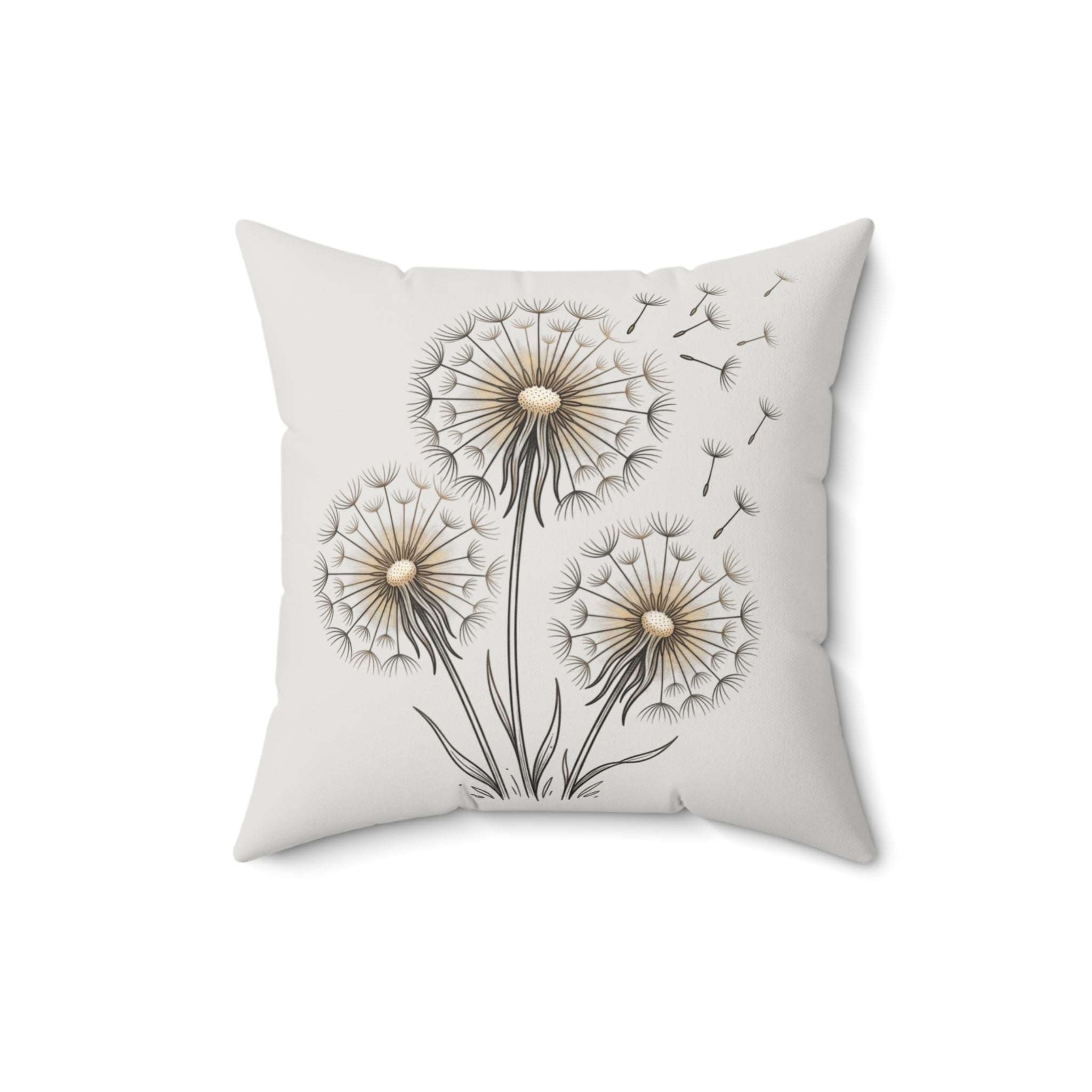 Throw Pillow | Dandelion Blooms Decorative Pillow