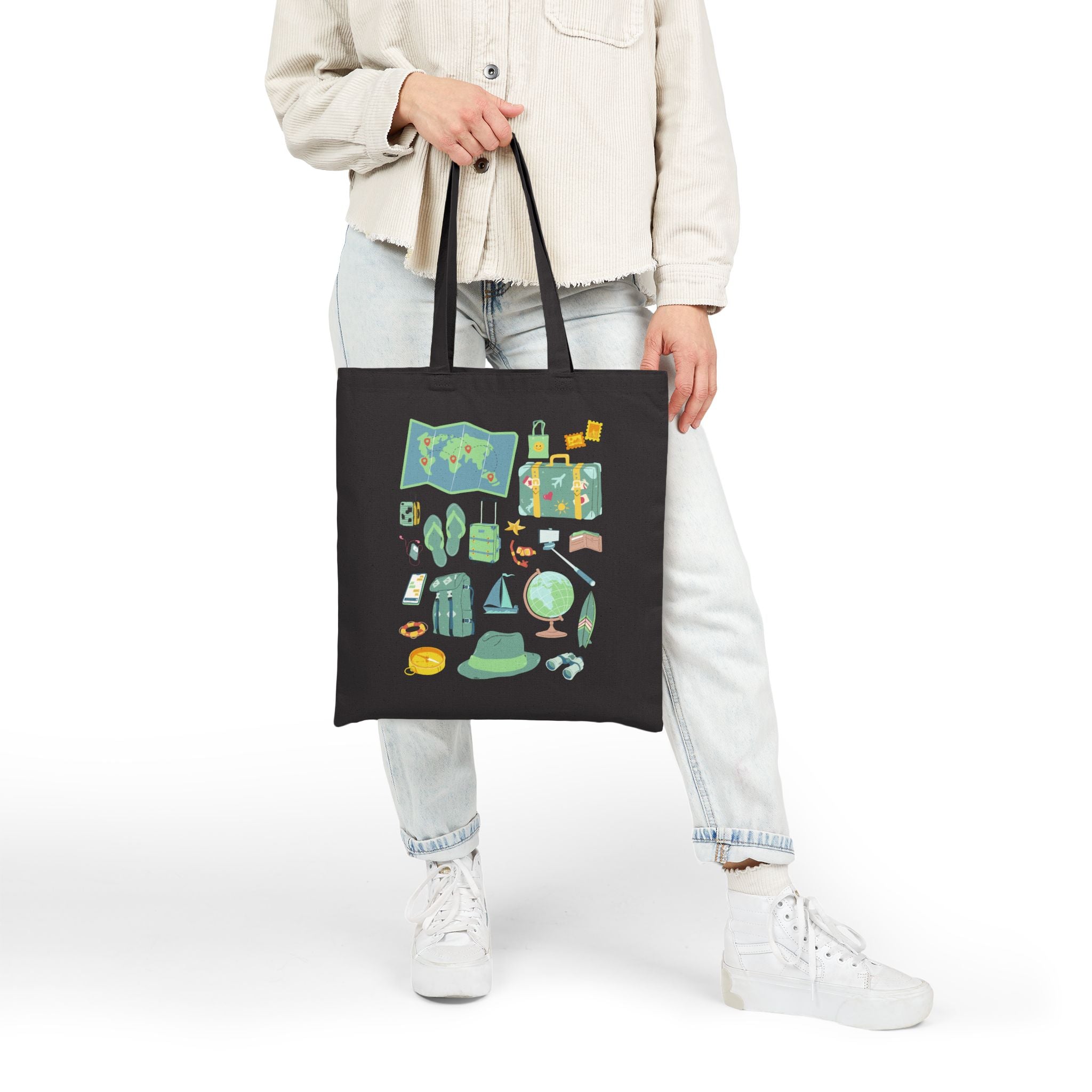 Tote Bag | Beach Vacation & Adventure Reusable Canvas Shopper