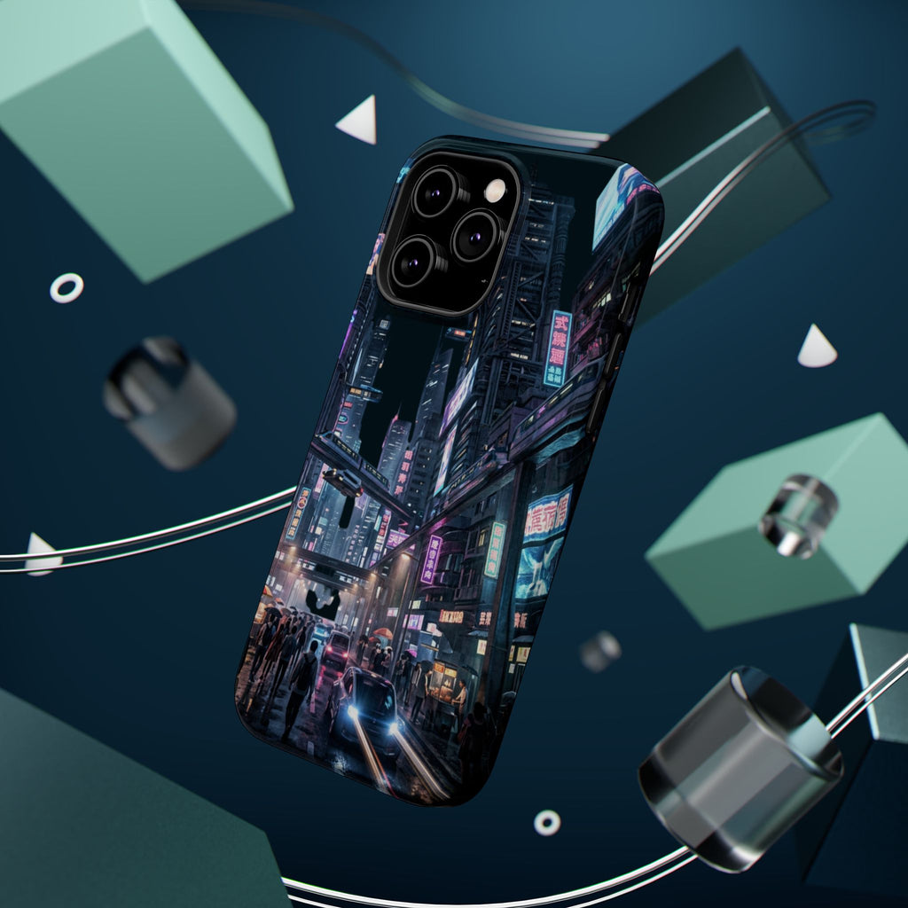 Phone Case | Cyberpunk City Magnetic Impact-Resistant Phone Cover