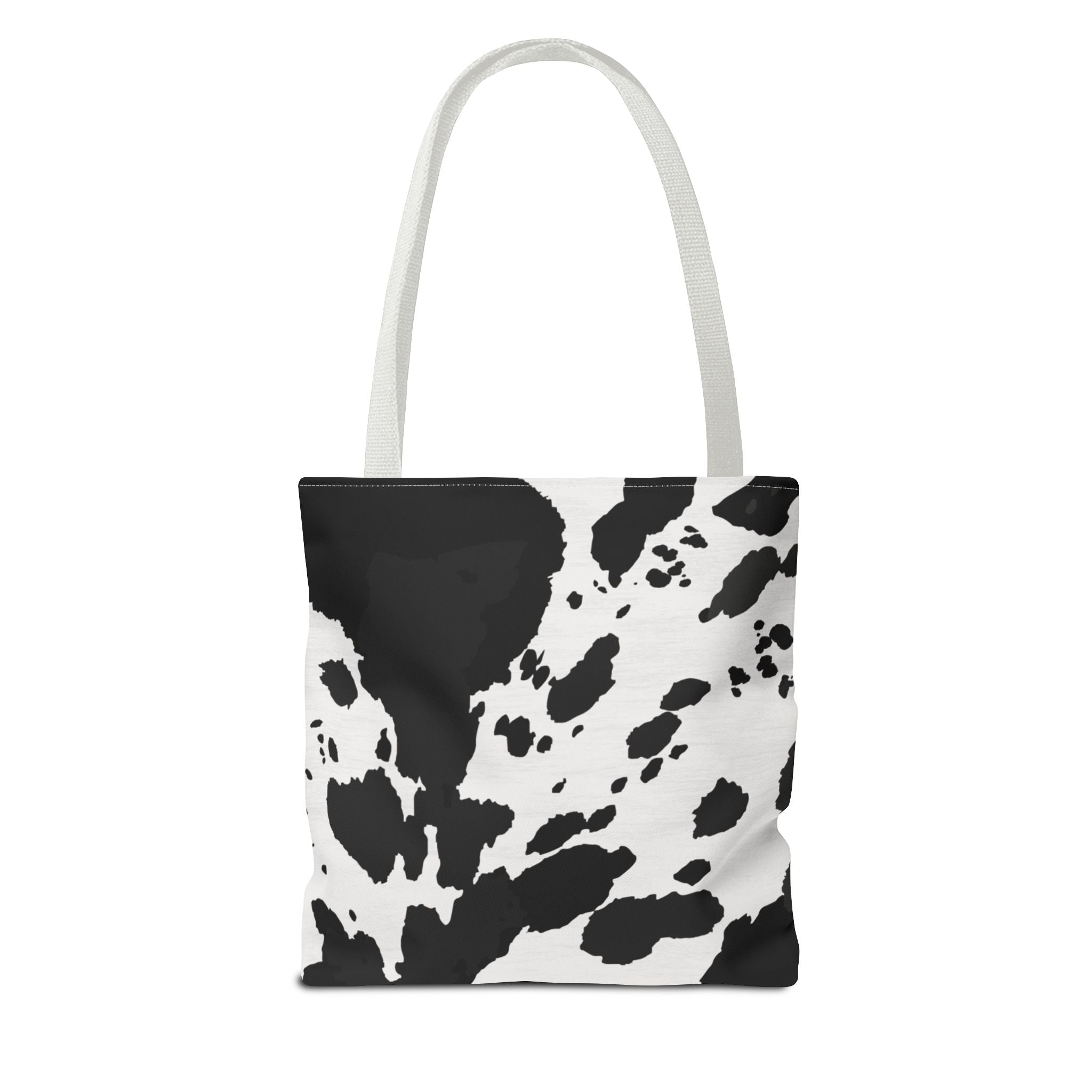 Tote Bag | Black & White Cow Print Patterned Shoulder Tote