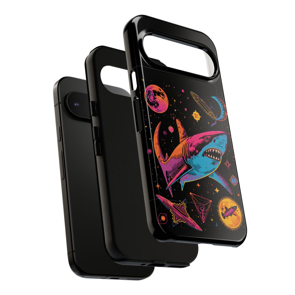 Phone Cases | Neon Space Shark Case