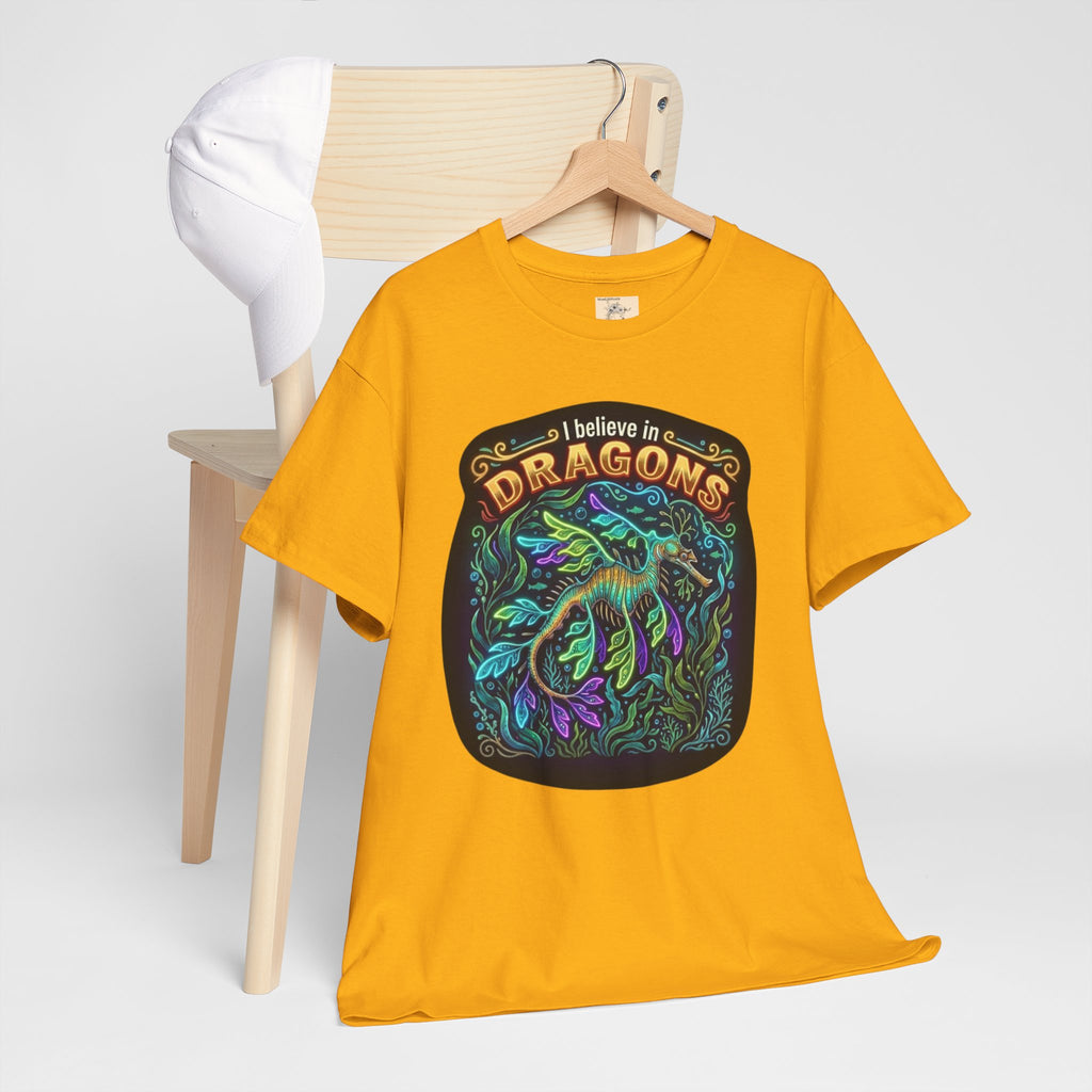 T-Shirt | 'I Believe in Dragons' Colorful Graphic Tee