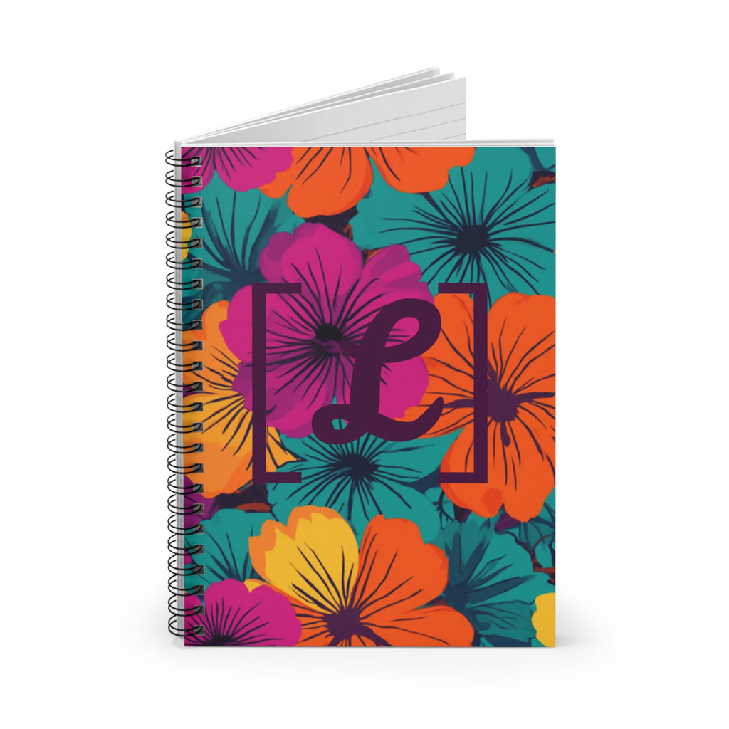 Journal | Floral Custom Monogram Spiral Notebook