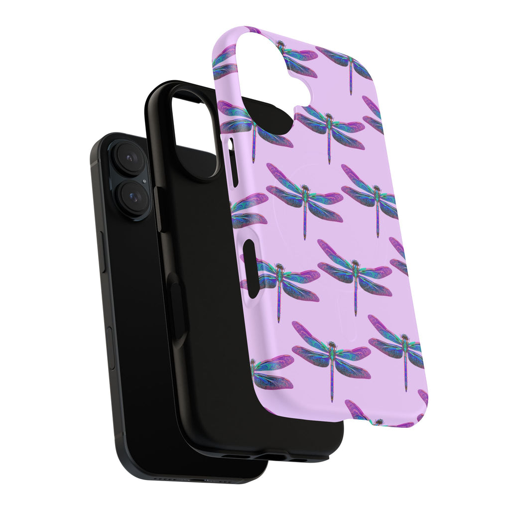 Phone Case | Blue Purple Dragonfly Tough Magnetic Case