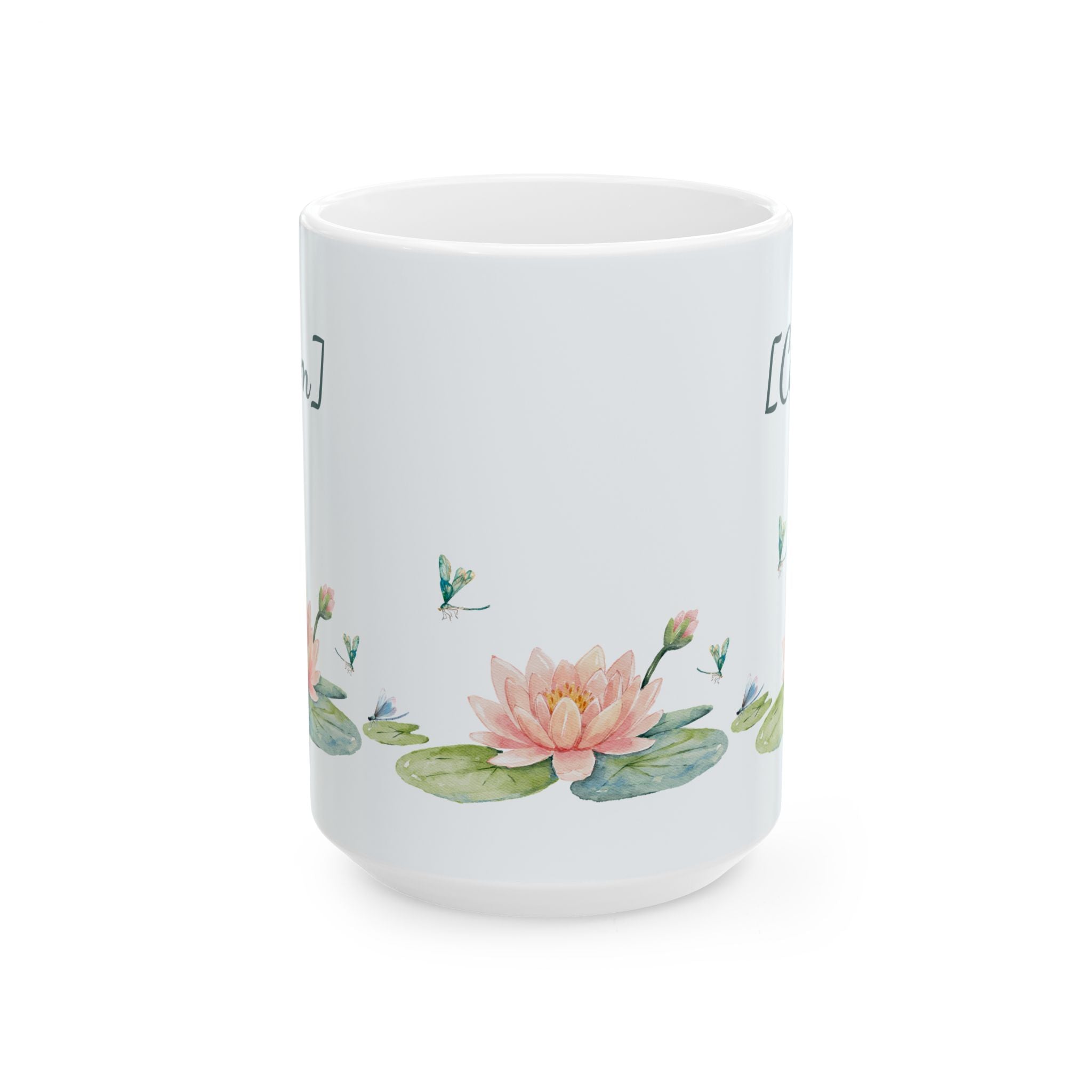 Coffee Mug | Watercolor Lotus Flowers Customizable Ceramic Cup