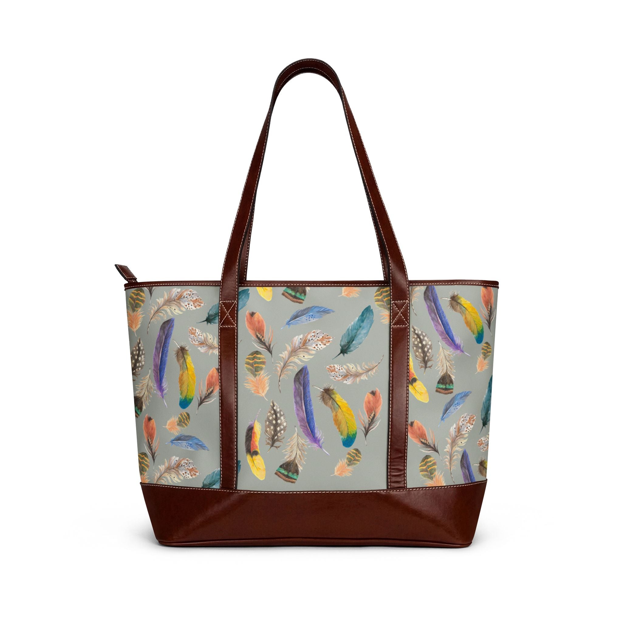 Handbag | Colorful Watercolor Feather Fall Shoulder Bag Everyday & Travel