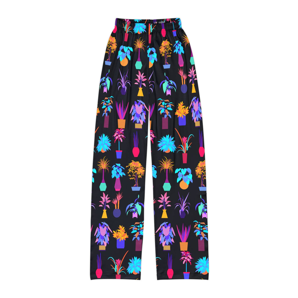 Pajama Pants | Neon Potted Plants Children & Youth Lounge Wear