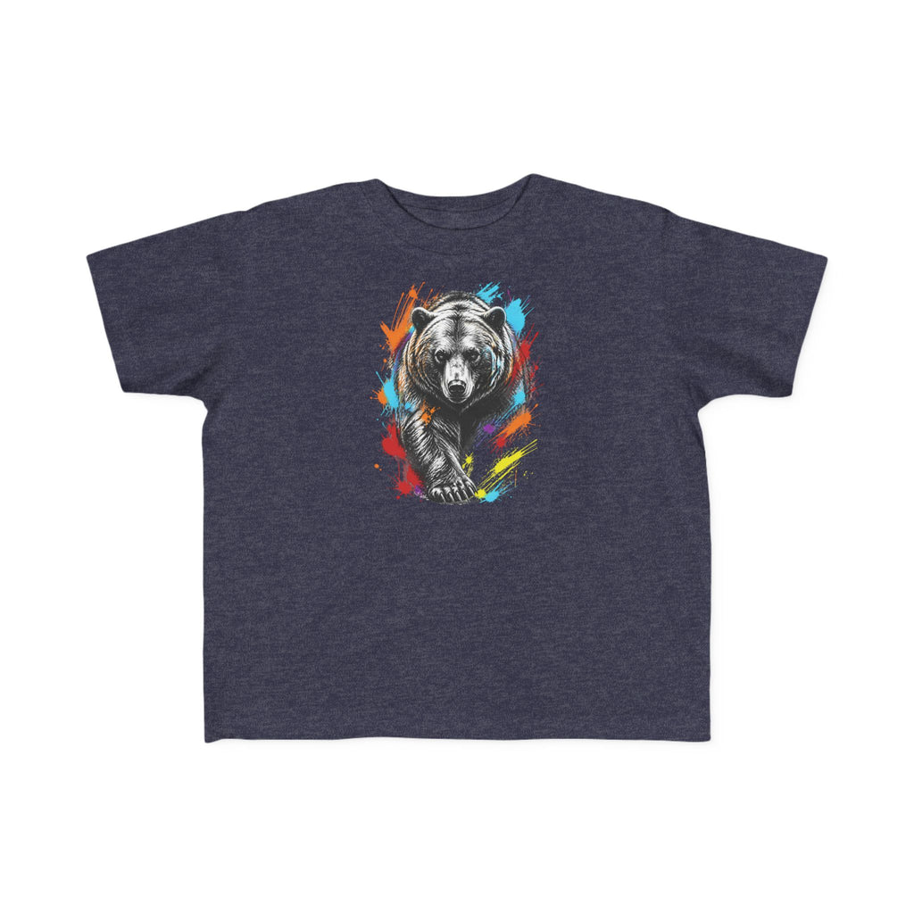 Colorful Kodiak Bear T-Shirt for Tots