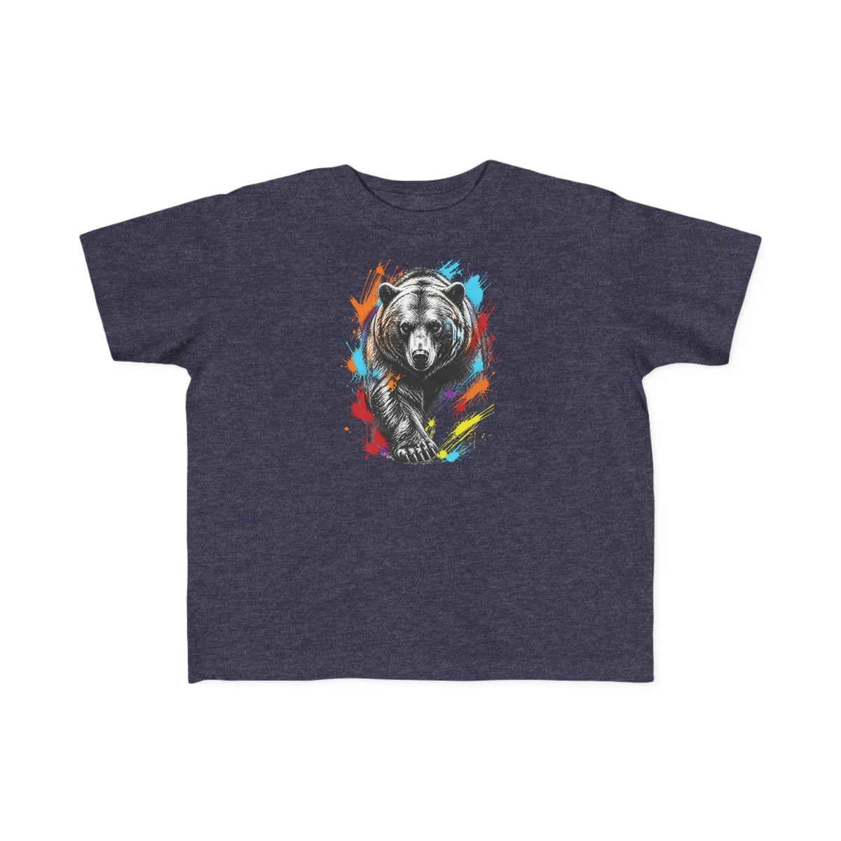 Colorful Kodiak Bear T-Shirt for Tots