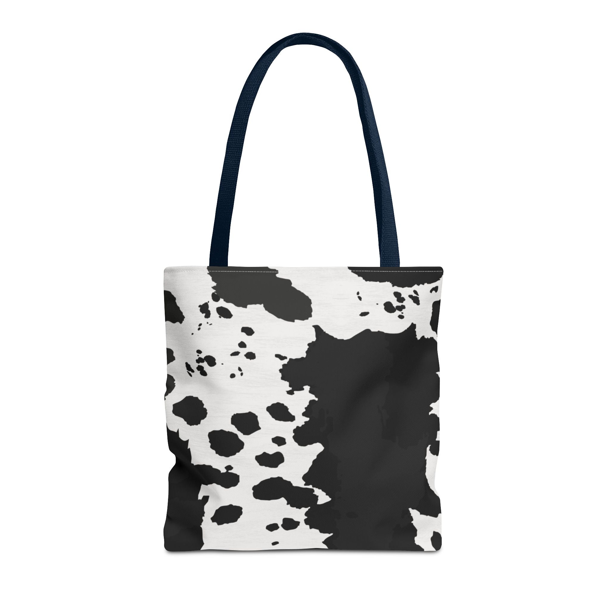 Tote Bag | Black & White Cow Print Patterned Shoulder Tote