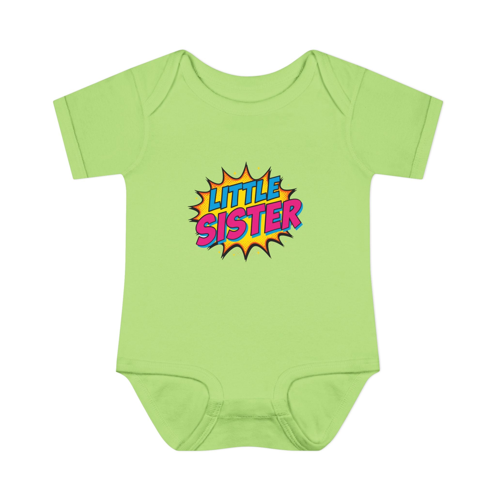 Baby Bodysuit | 'Little Sister' Comic Pop Art Infant Onesie