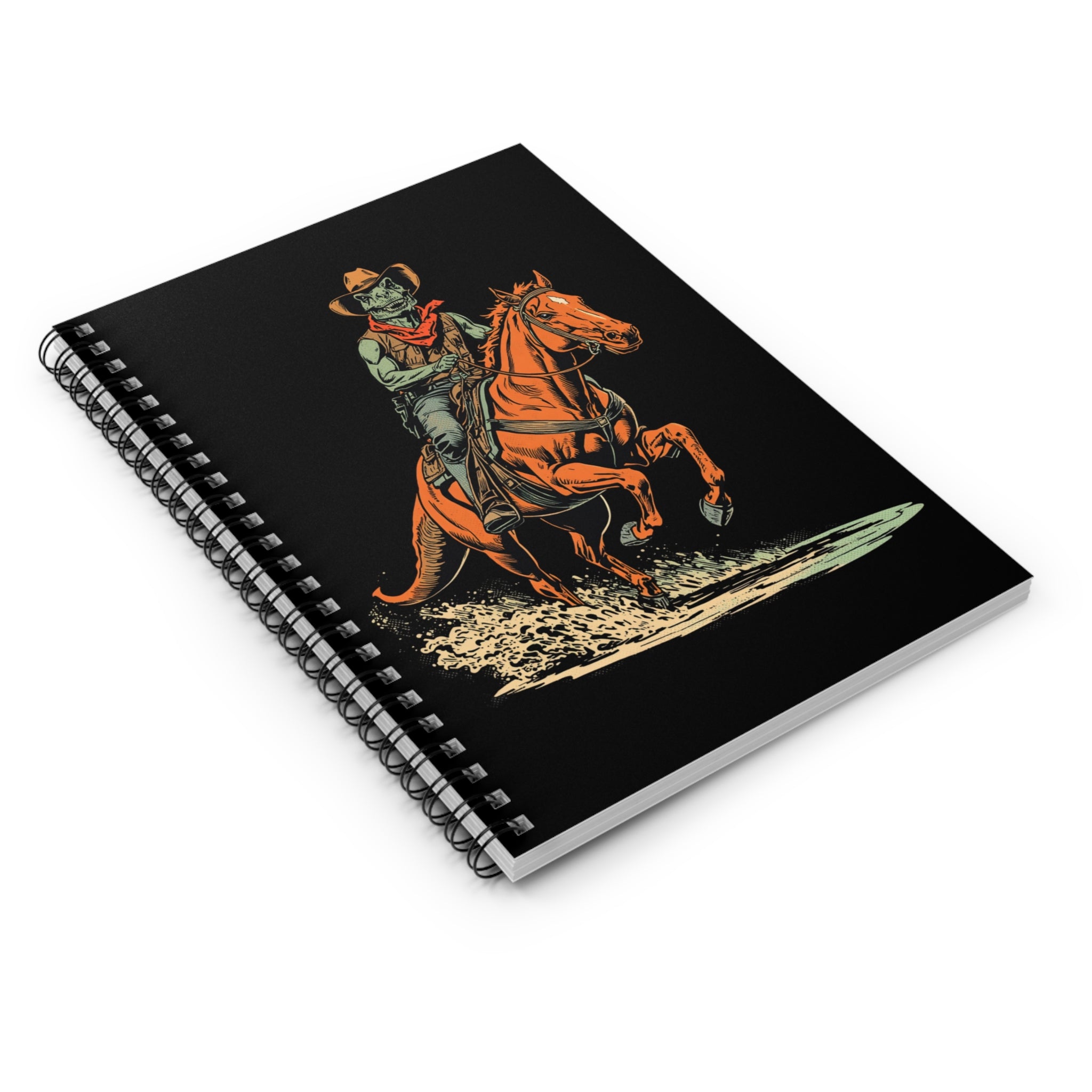 Journal | Cowboy Raptor Riding Horse Spiral Notebook