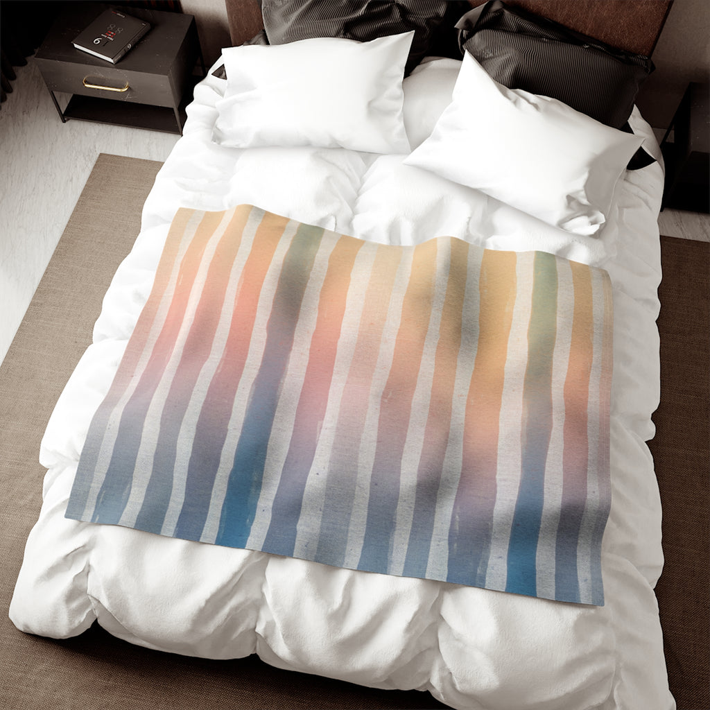 Sunrise Stripes Sweatshirt Blanket