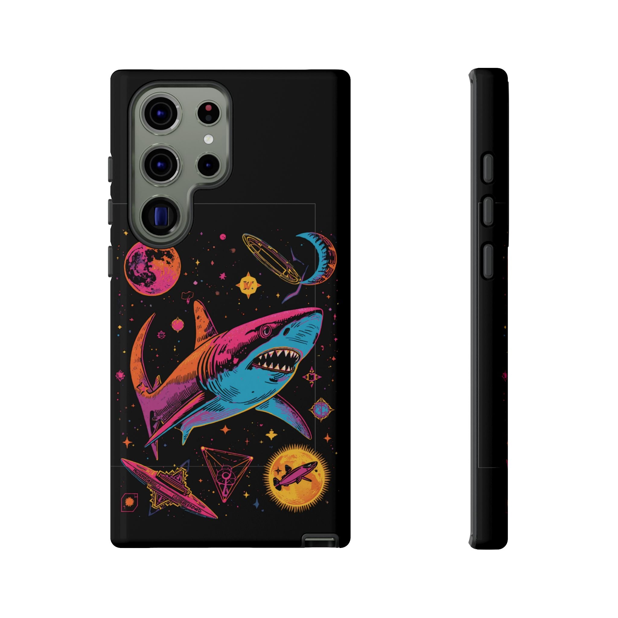 Phone Cases | Neon Space Shark Case