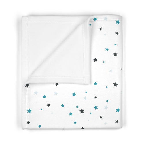 Baby Blanket | Soft Fleece Star Pattern