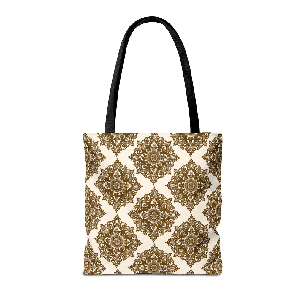 Tote Bag | Boho Gold Medallion Pattern