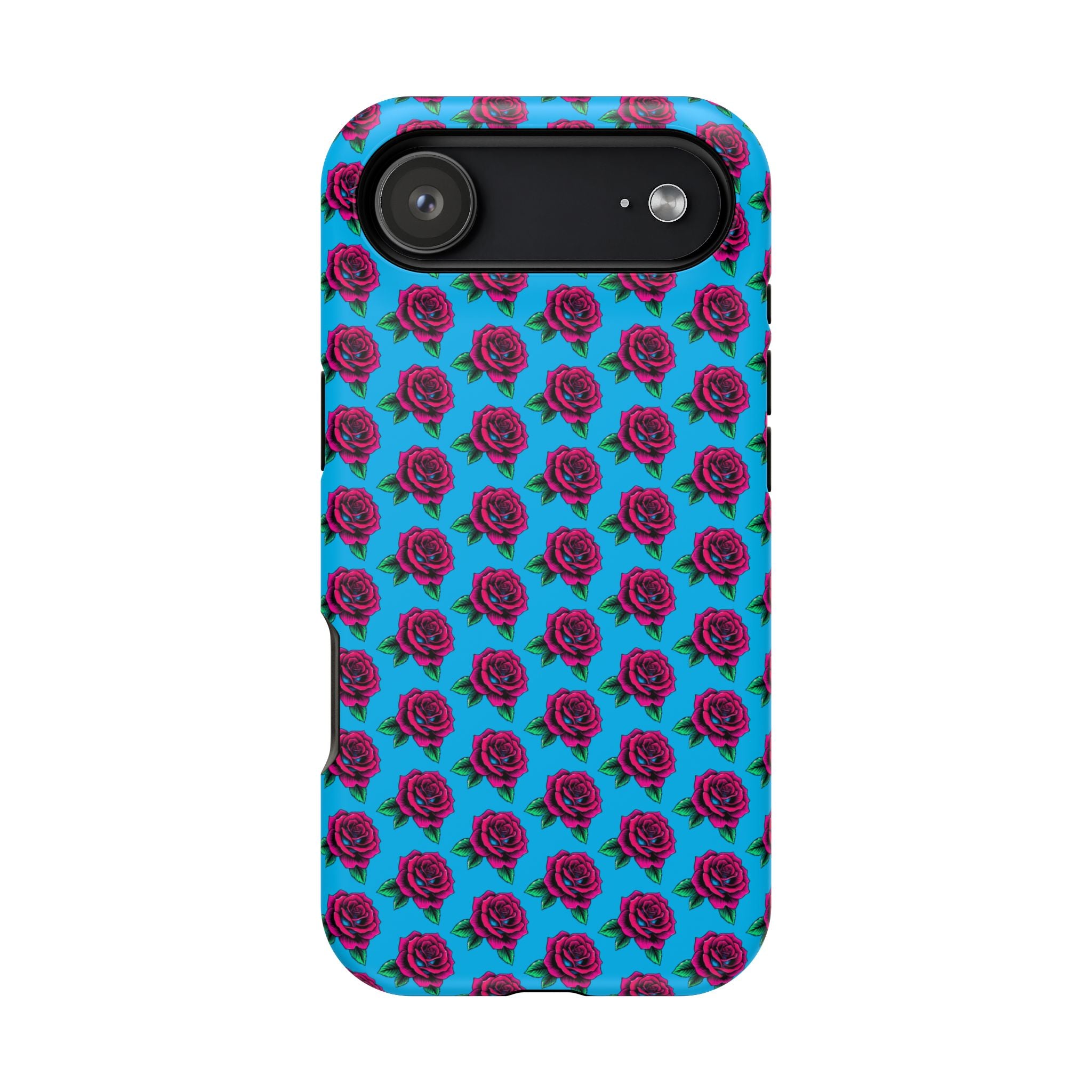 Phone Cases | Bright Rose Pattern Magnetic Impact-Resistant Case