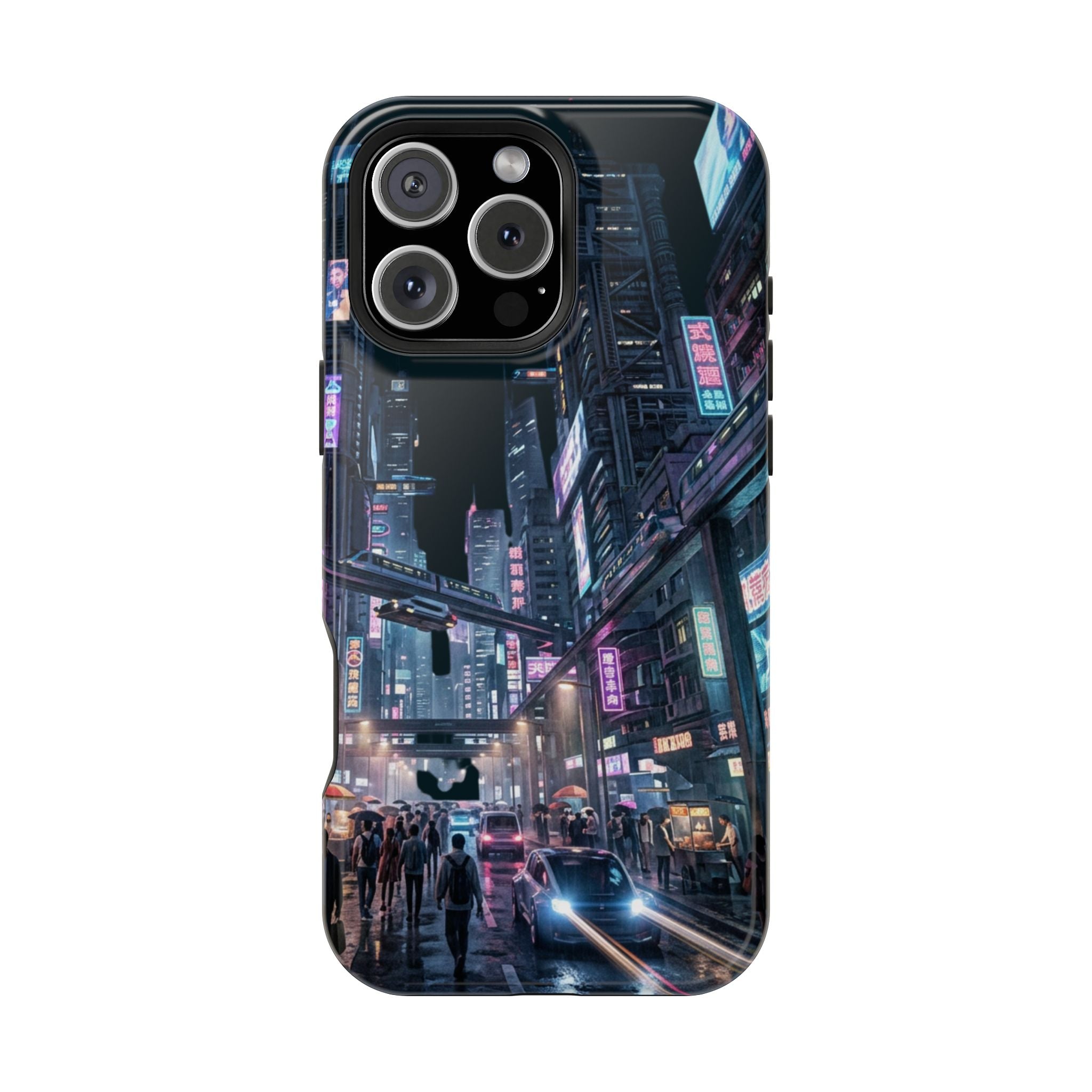 Phone Case | Cyberpunk City Magnetic Impact-Resistant Phone Cover