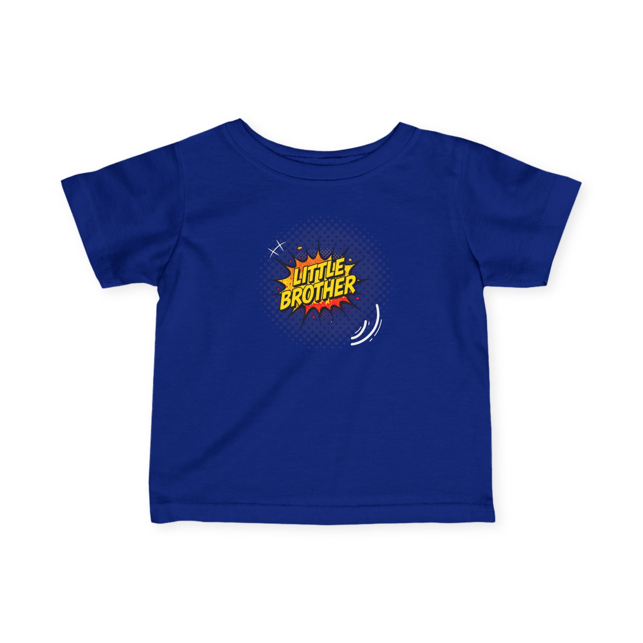 T-Shirt | 'Little Brother' Comic Burst Infant Sibling Tee