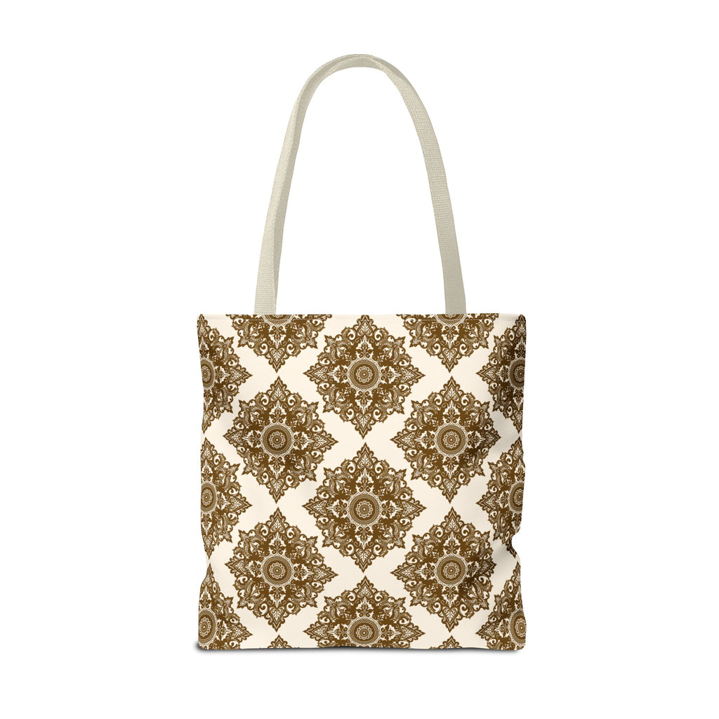 Tote Bag | Boho Gold Medallion Pattern