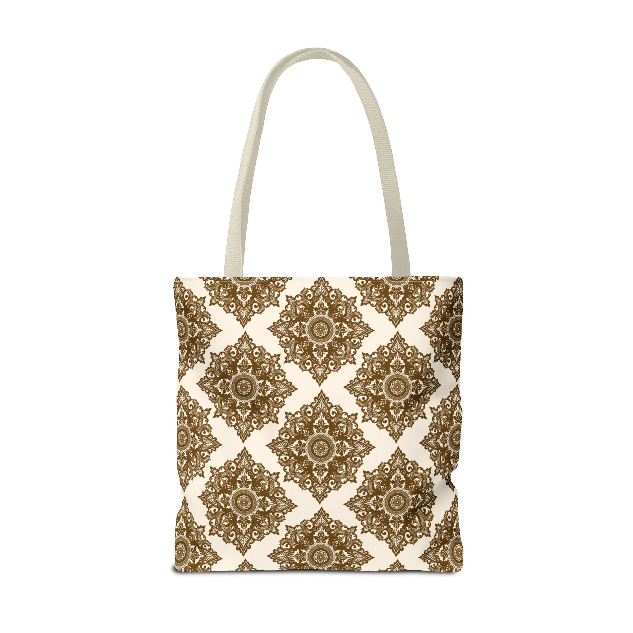 Tote Bag | Boho Gold Medallion Pattern