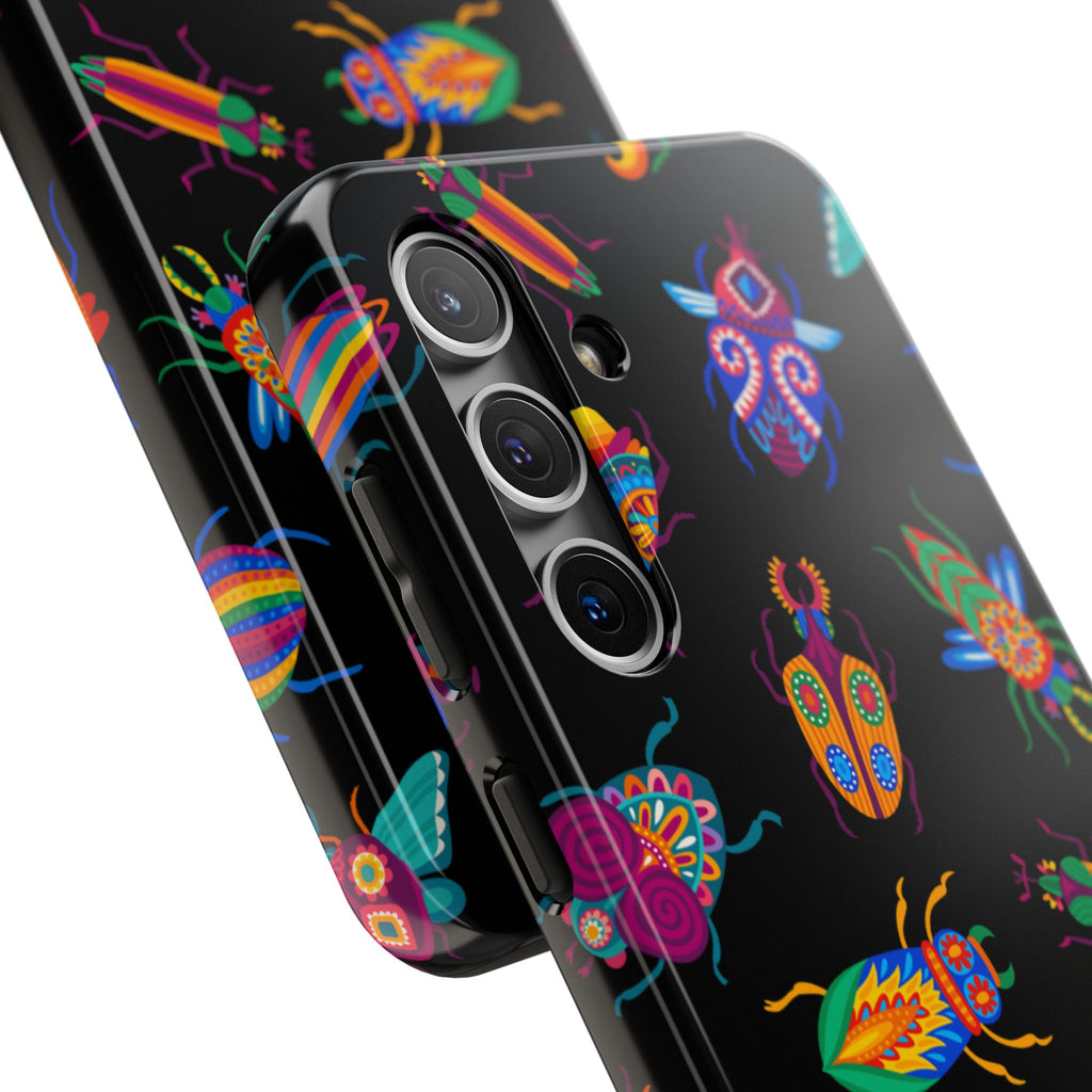 Phone Case | Neon Beetle Pattern Tough Protective Cover