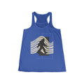 Retro Waves & Sasquatch Silhouette Racerback Tank Top