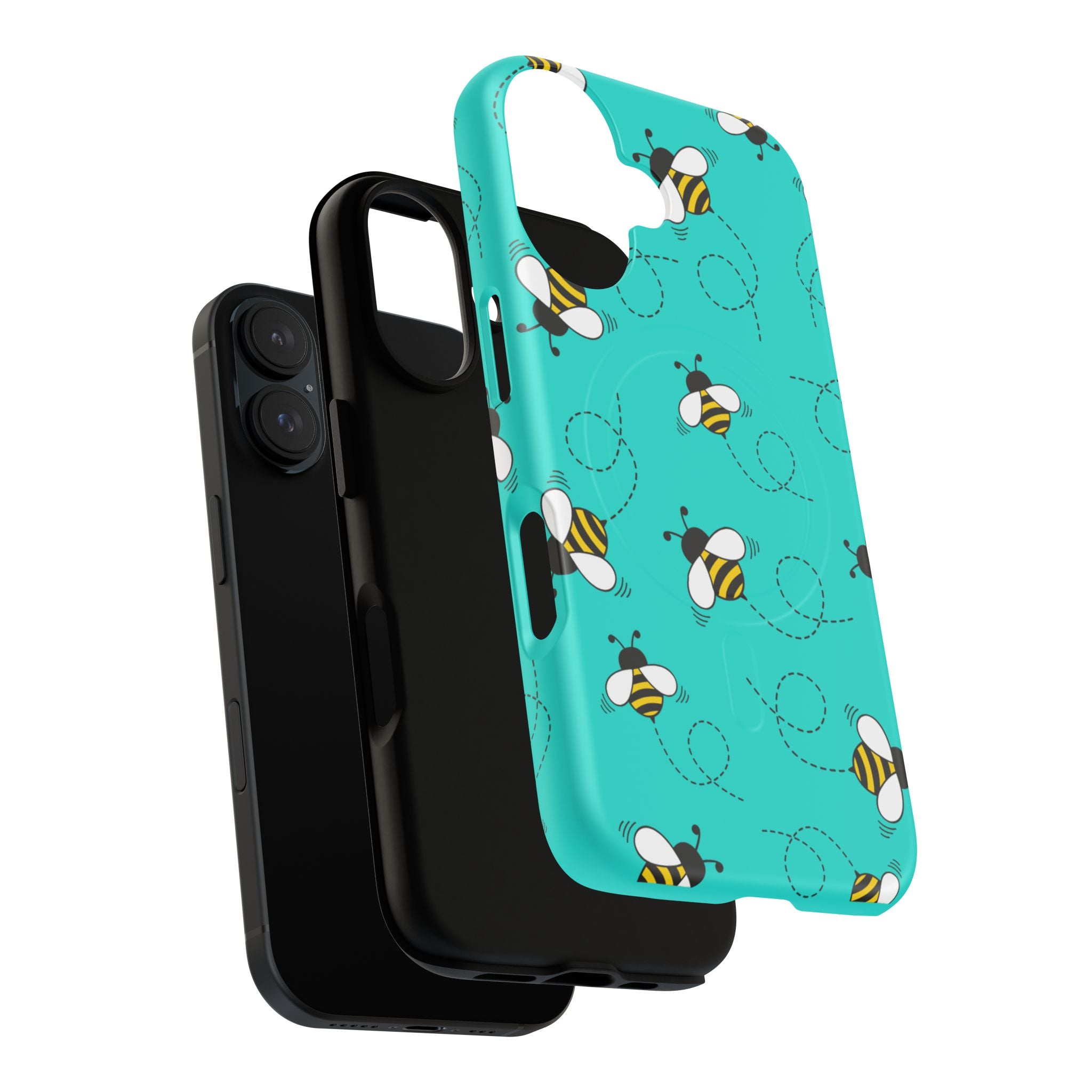 Phone Case | Cute Turquoise Bumblebee Tough Magnetic Phone Case
