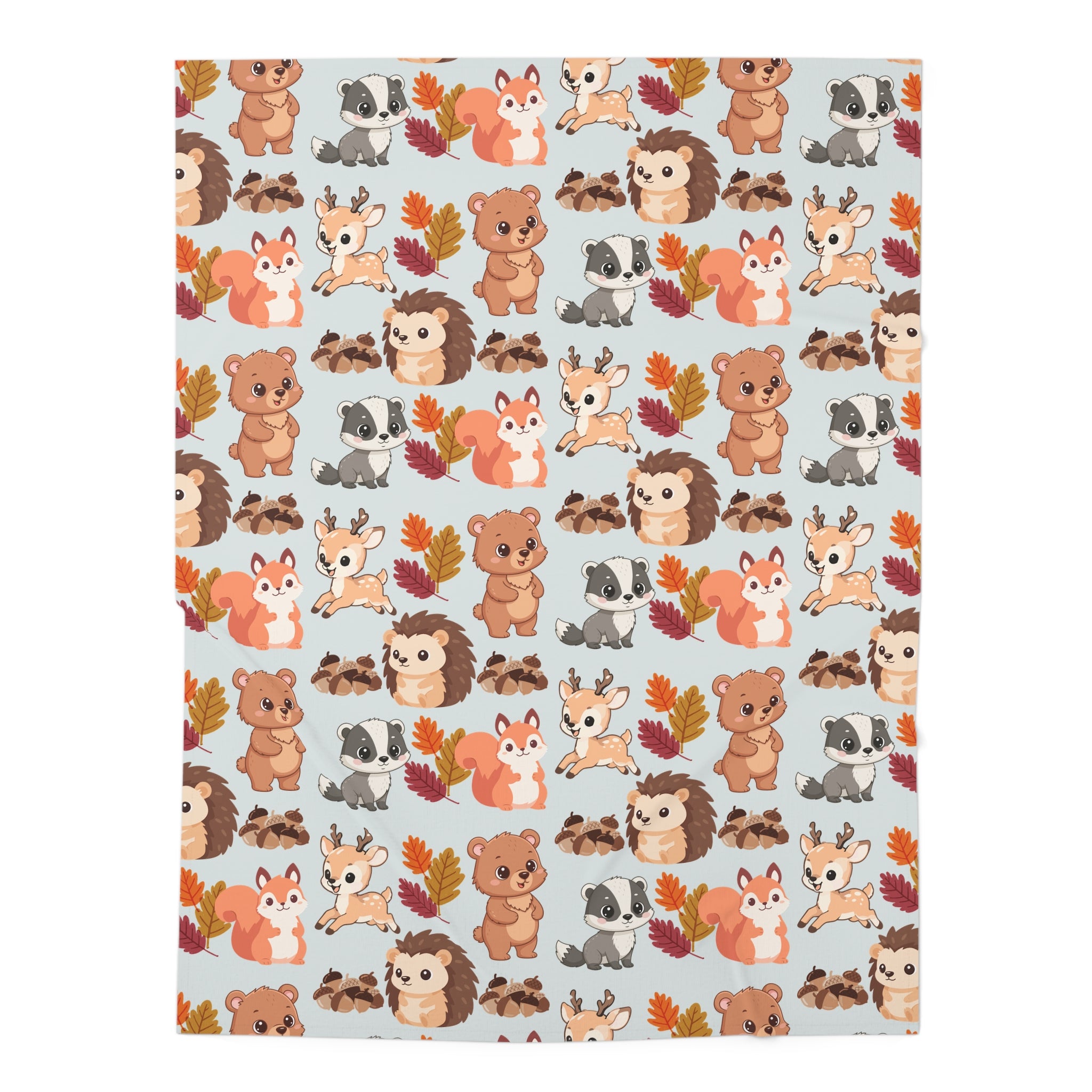 Baby Swaddle Blanket | Autumn Woodland Nursery Wrap