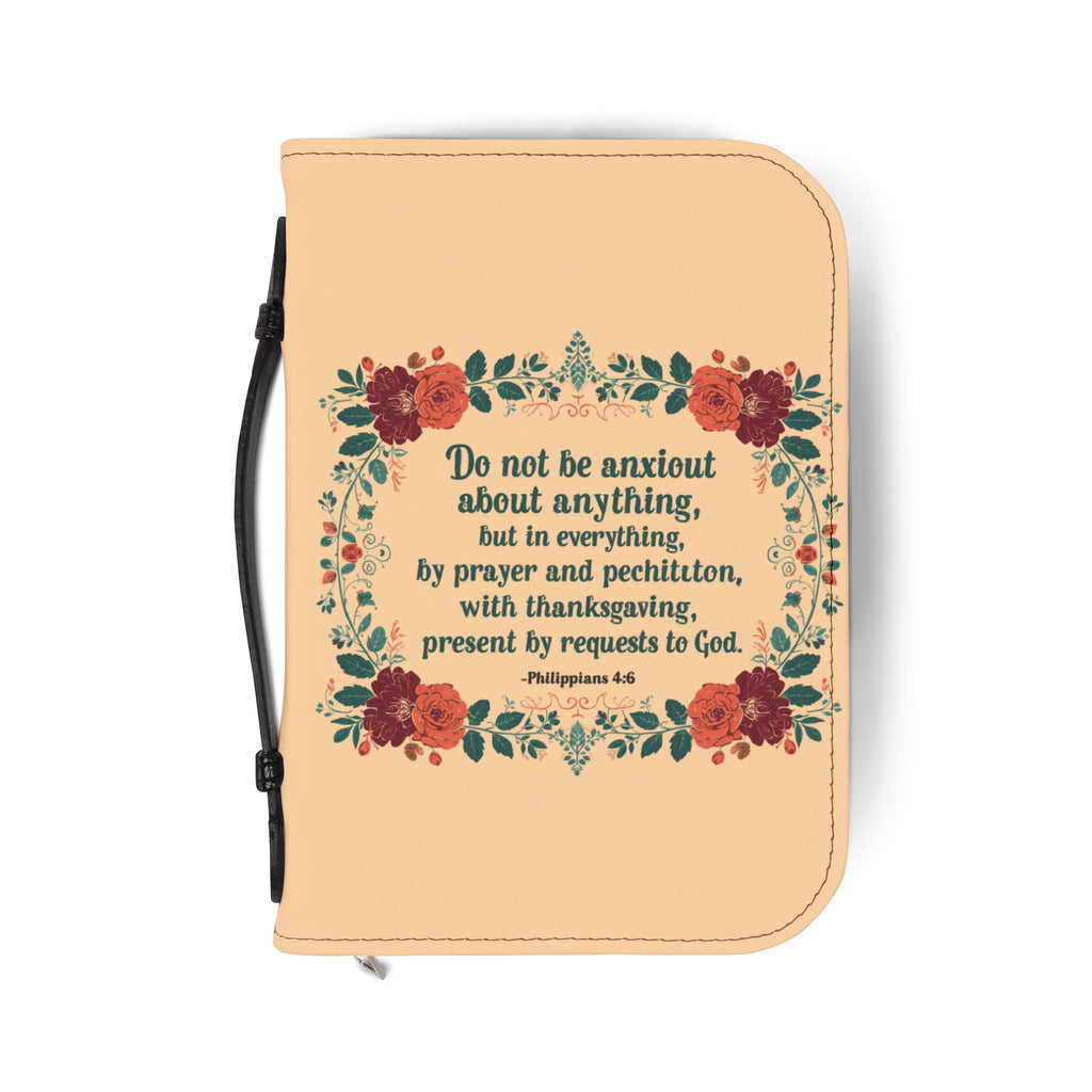 Bible Cover | Vintage Floral Philippians 4:6 Scripture