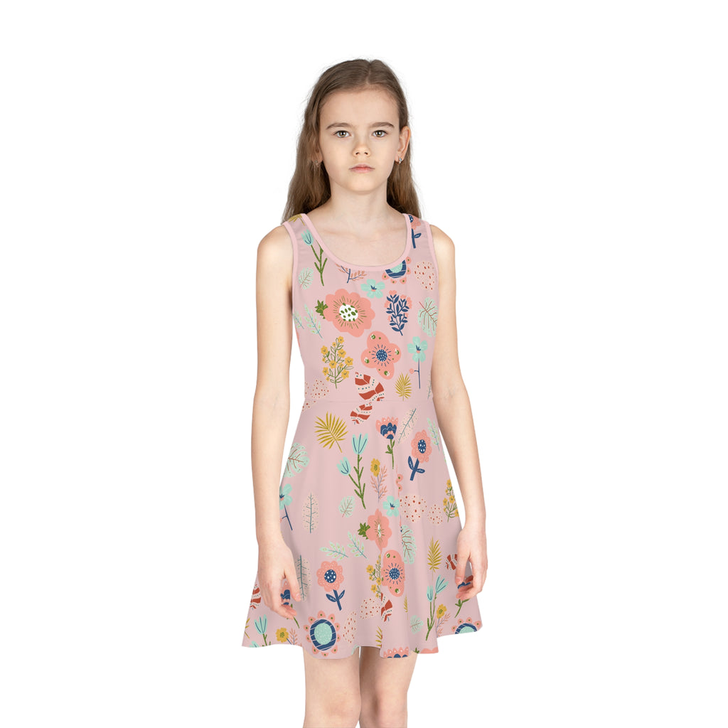 Girls' Floral Sundress | Pink Swing Dress
