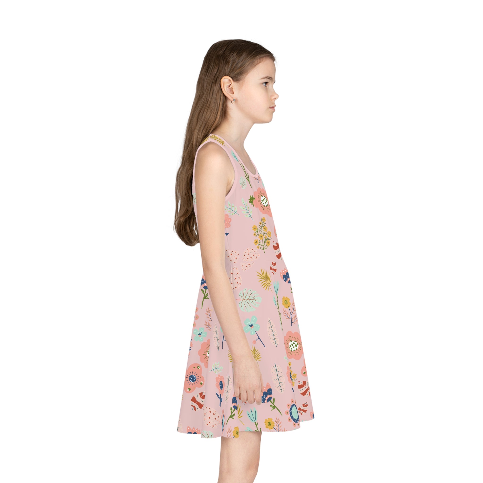 Girls' Floral Sundress | Pink Swing Dress