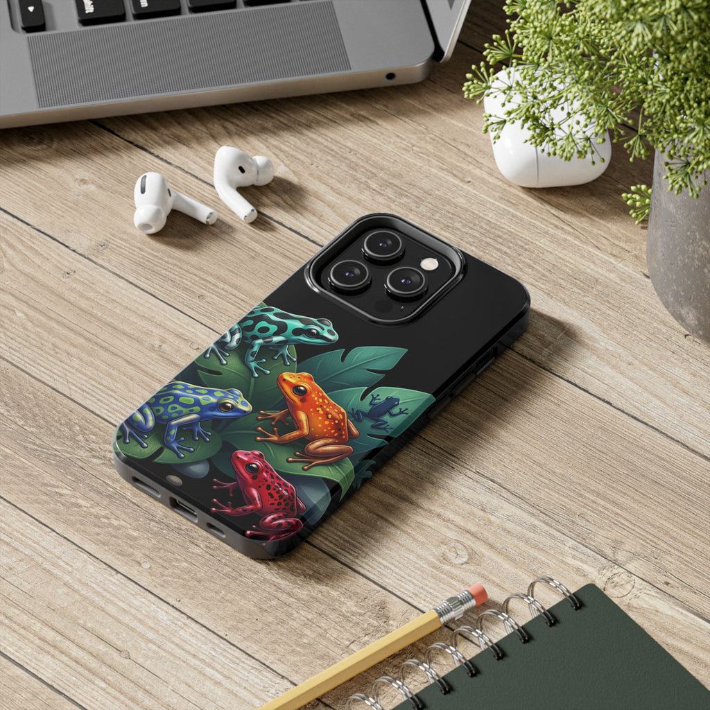Phone Case | Colorful Dart Frog Design Tough Protective Case