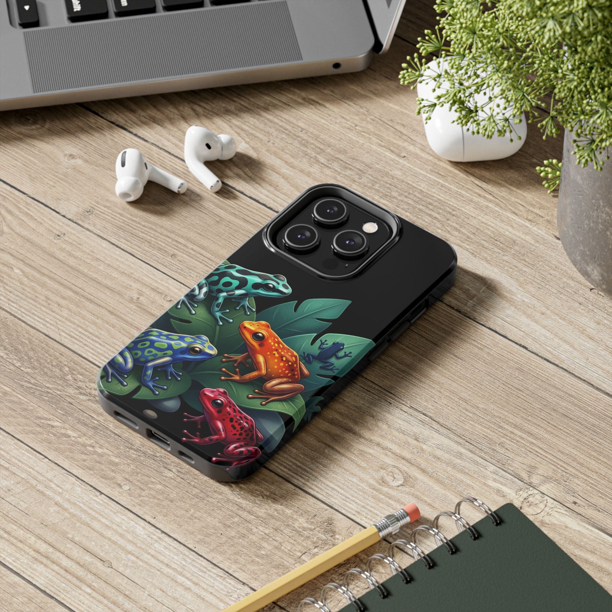 Phone Case | Colorful Dart Frog Design Tough Protective Case