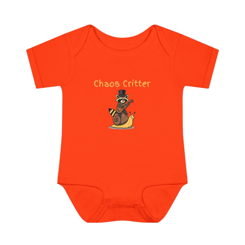Baby Bodysuit | 'Chaos Critter' Playful Racoon Baby Onesie