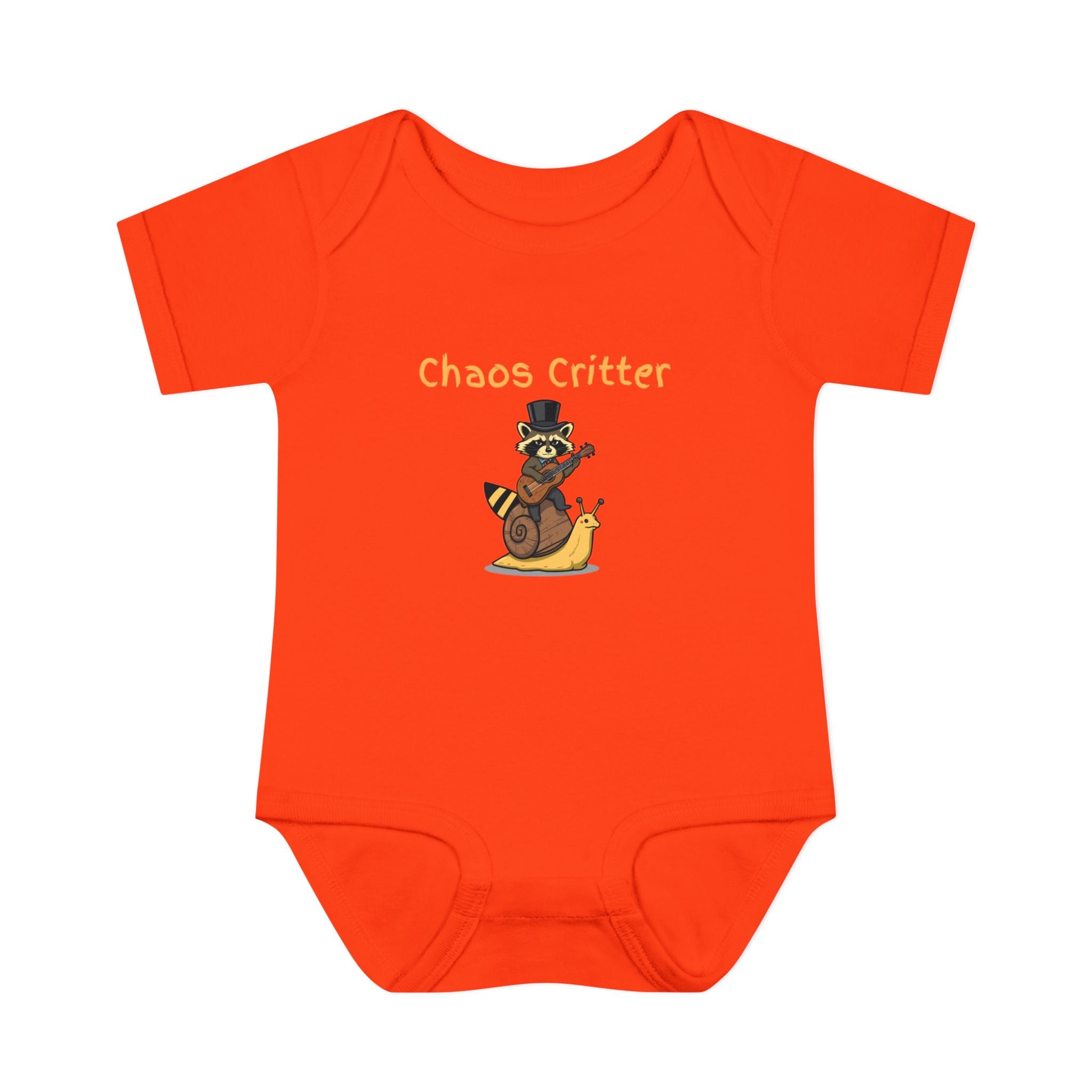 Baby Bodysuit | 'Chaos Critter' Playful Racoon Baby Onesie