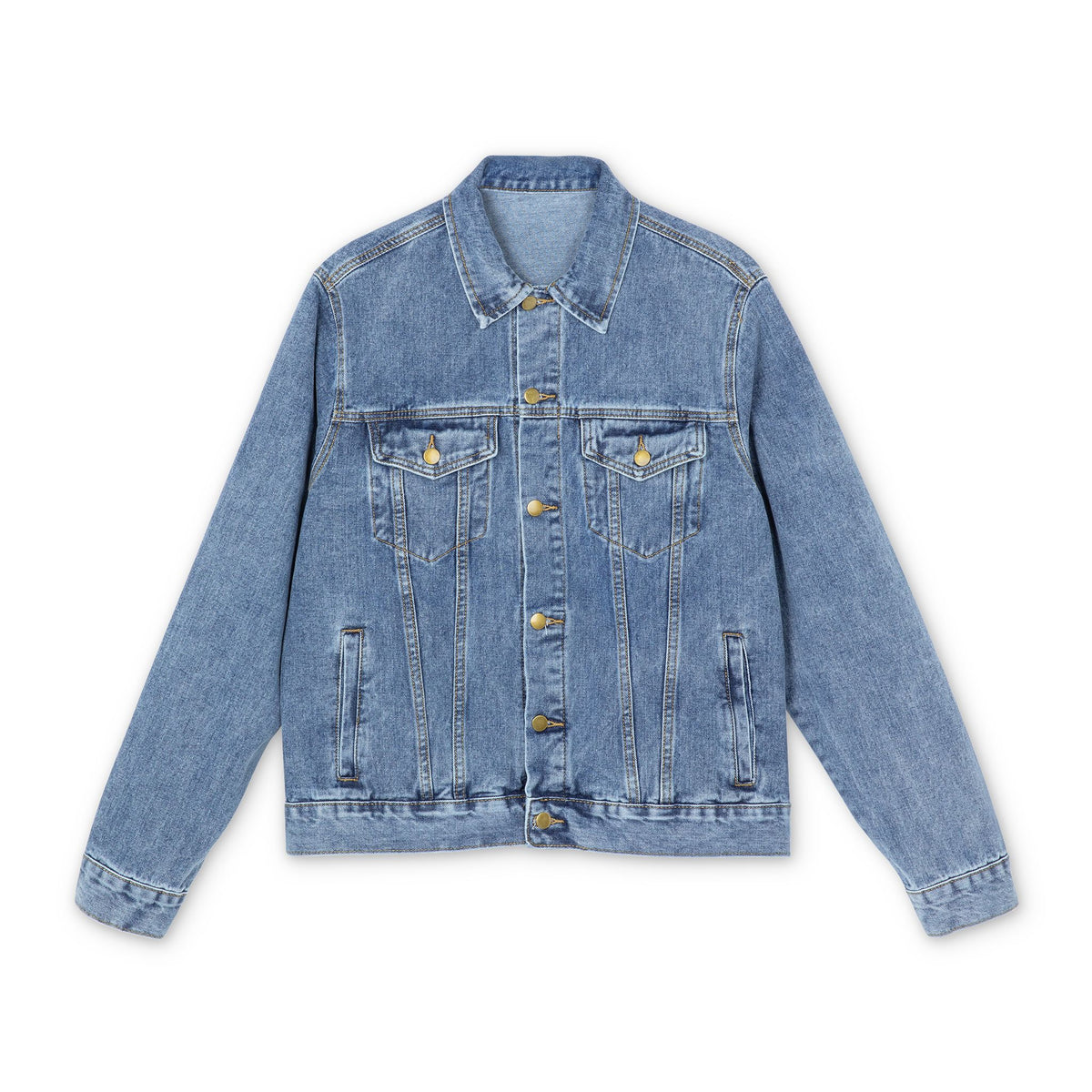 Men's Denim Jacket Customizable Script