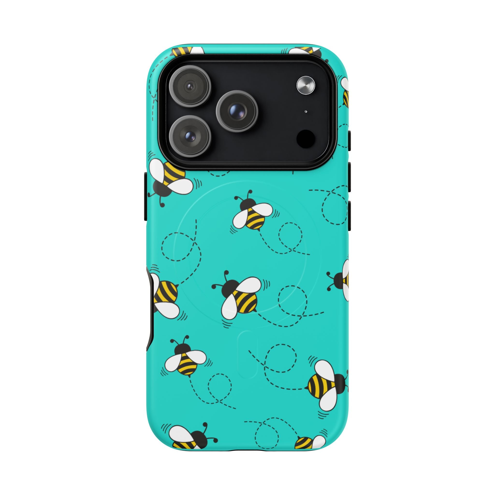 Phone Case | Cute Turquoise Bumblebee Tough Magnetic Phone Case